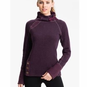 Prana Lucia Wool Blend Turtleneck Funnel Neck Pullover Sweater Size XL